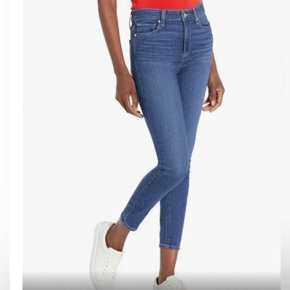 PAIGE Hoxton Crop Rollup Skinny Jeans 26